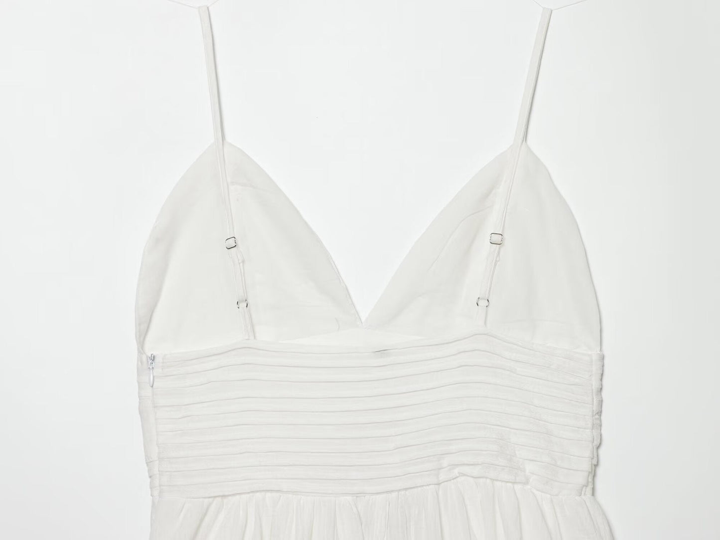 Women's embroidered suspender mini dress