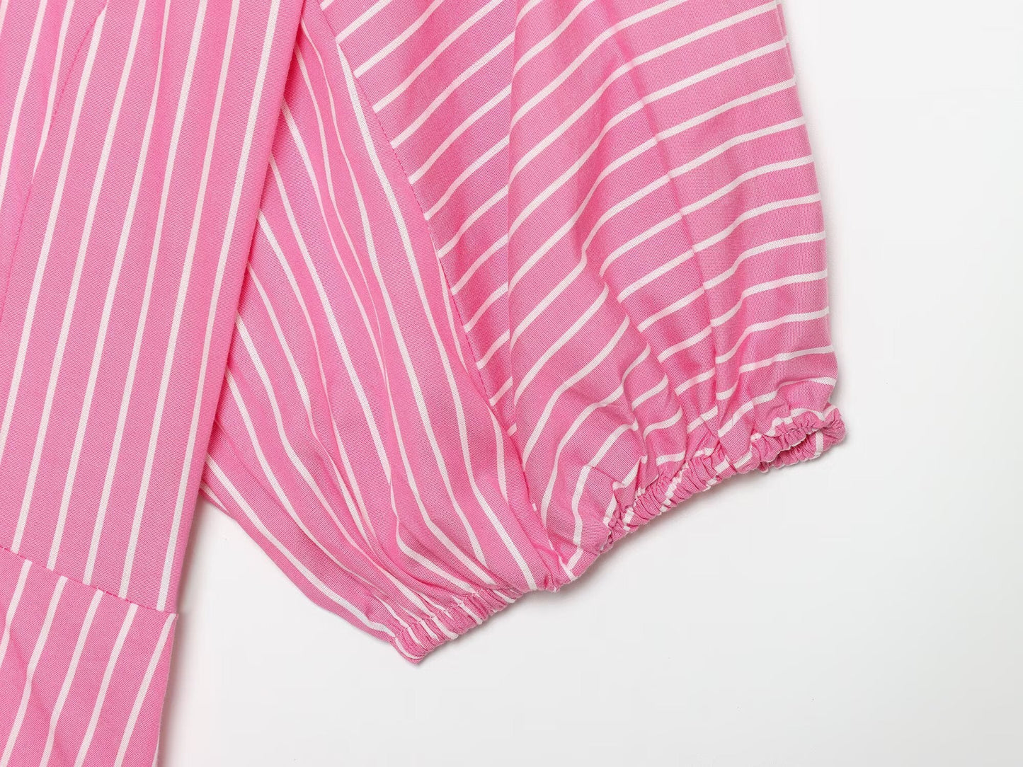 Women's casual striped poplin shirt