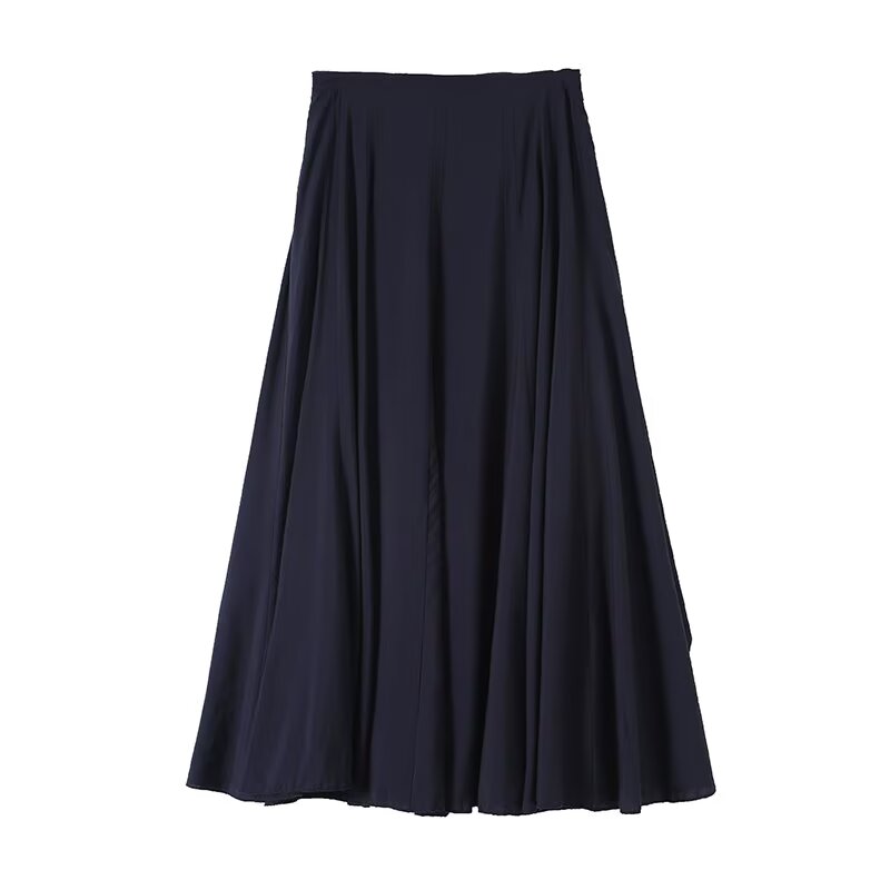Women's casual draped MIDI skirt