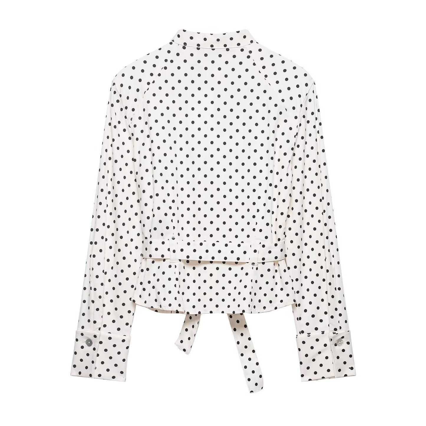 suit Women's 2 pieces polka dot shirt style Coat+Pants
