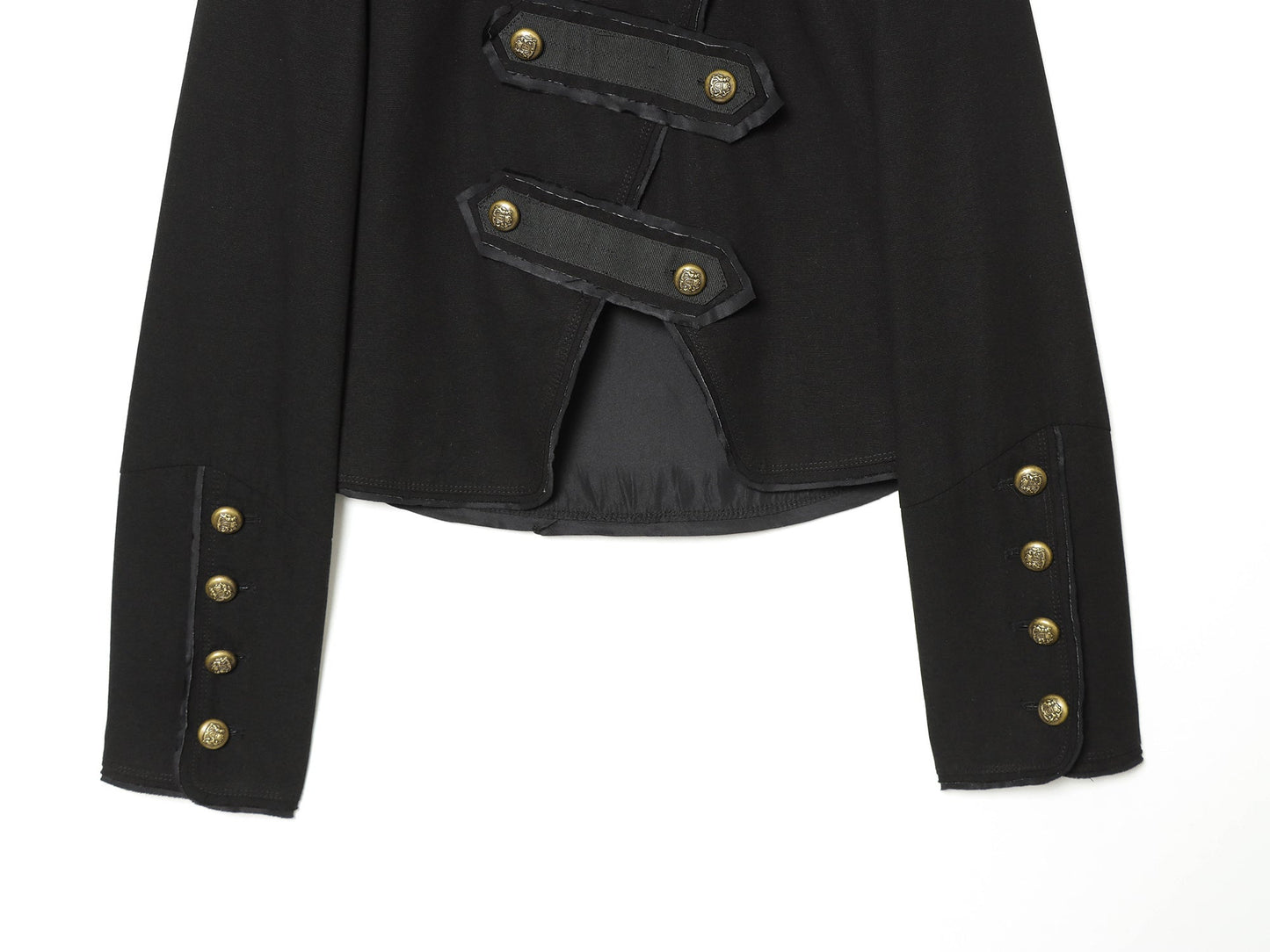 Women's rope knot decorative stand collar jacket
