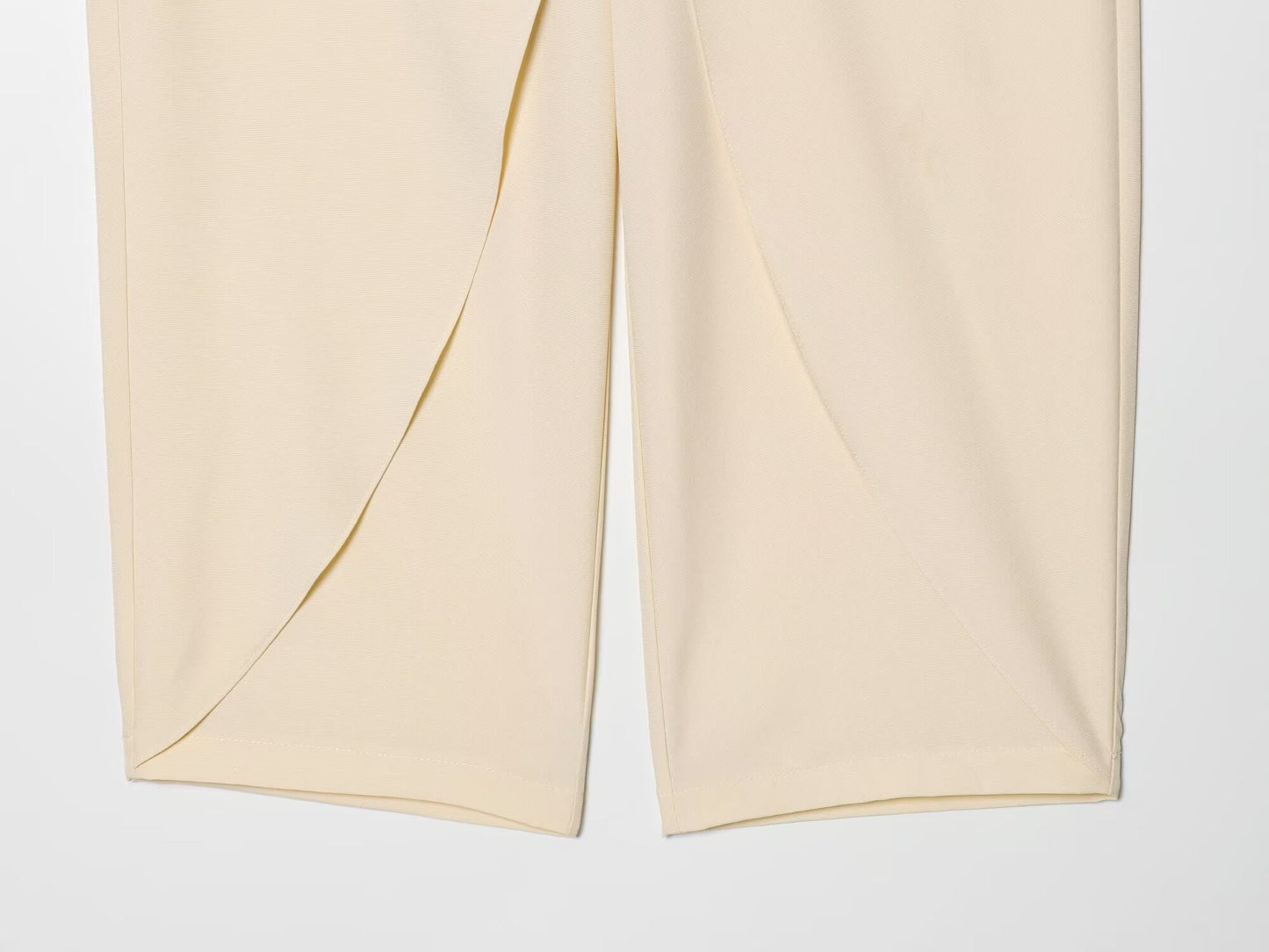 Women's front cross design casual pants