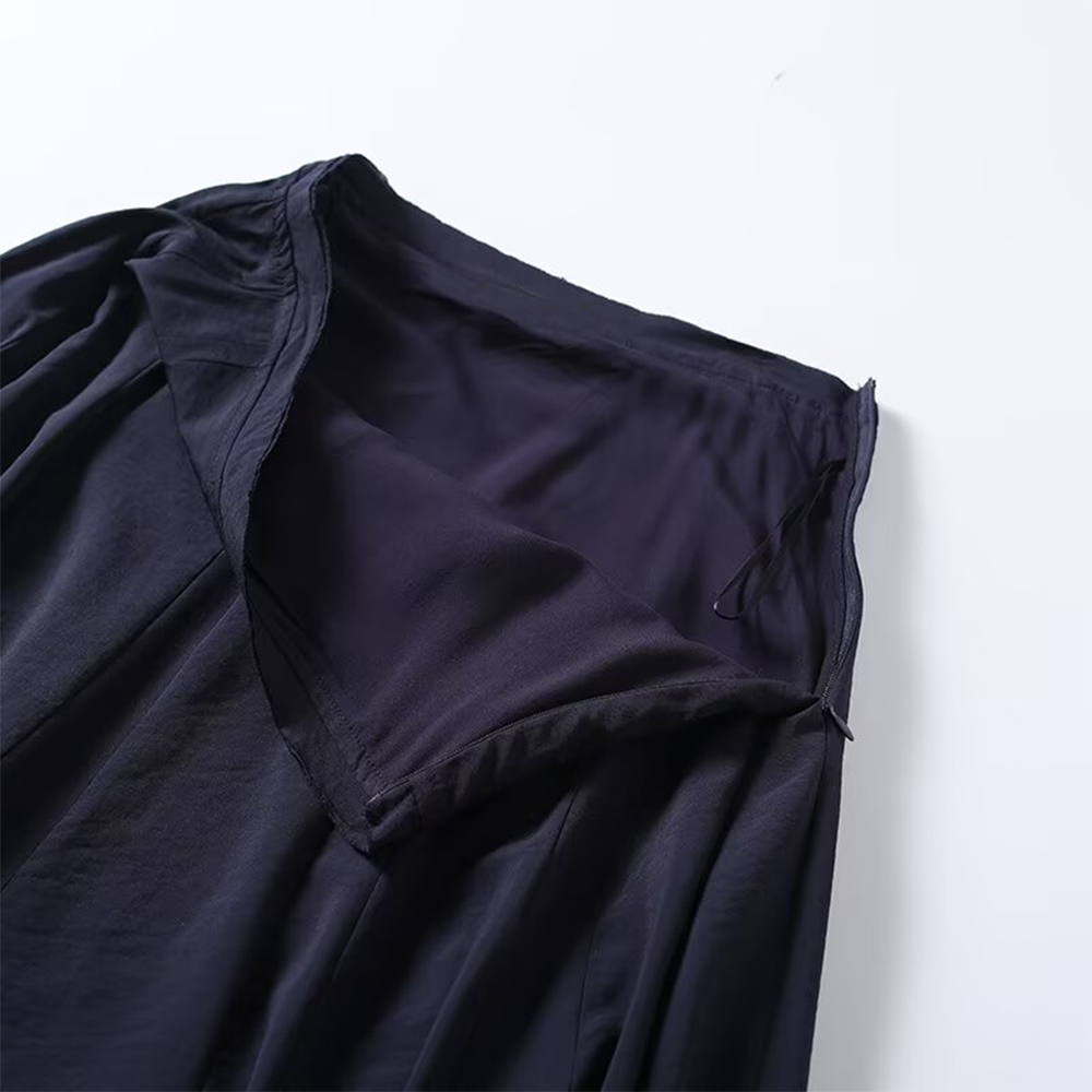 Women's casual draped MIDI skirt