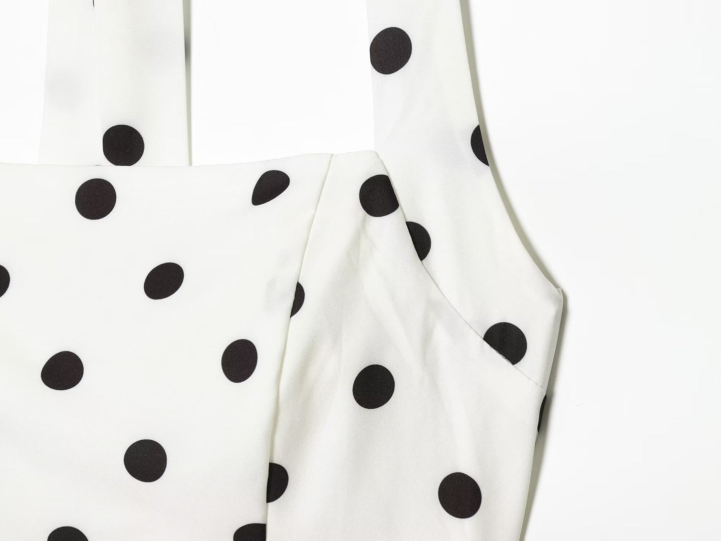 Women's polka dot halter neck mini dress