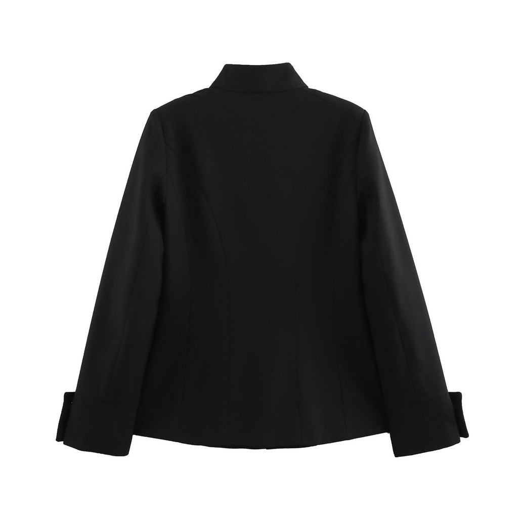 Women 2025 New stand-up collar Blazer Coat