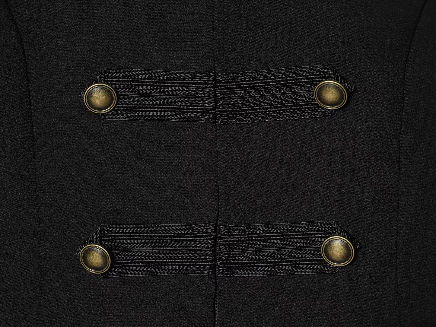 Women's rope knot decorative standing collar vest