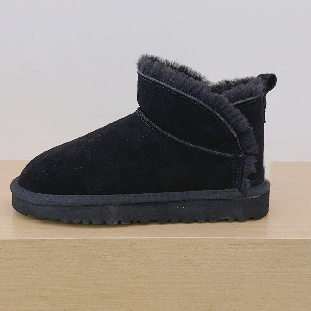 Women's new wild burr design short snow boots