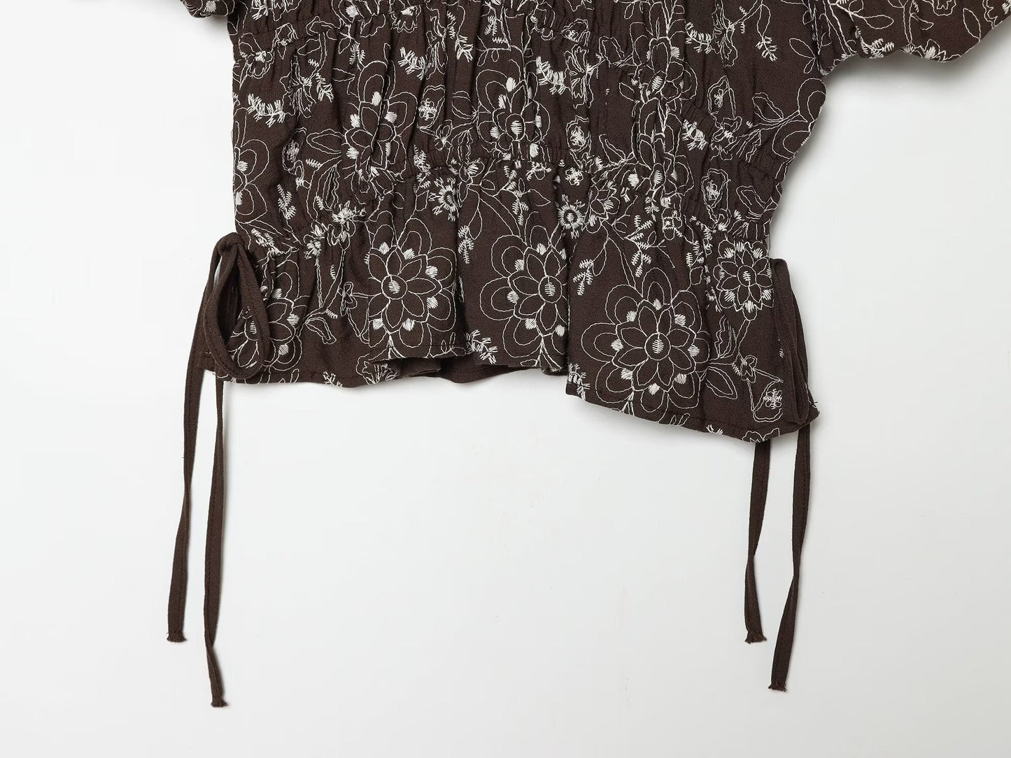 suit Women's 2 pieces lace up decorative embroidered top+Skirts