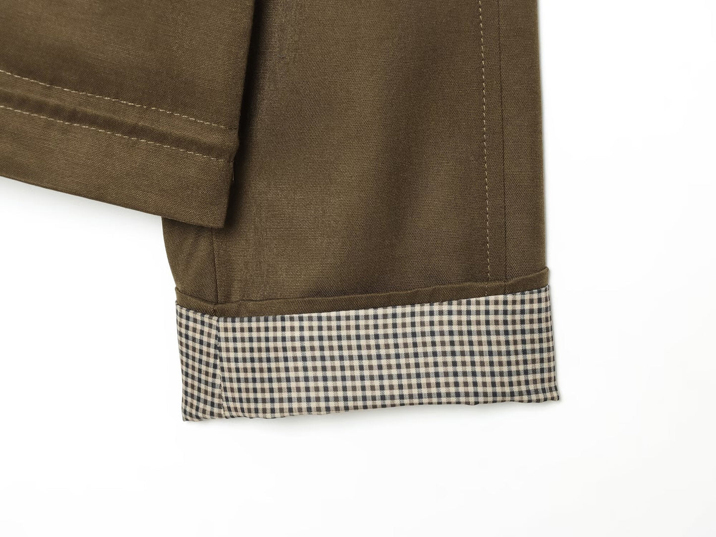 Women's casual stand collar twill coat