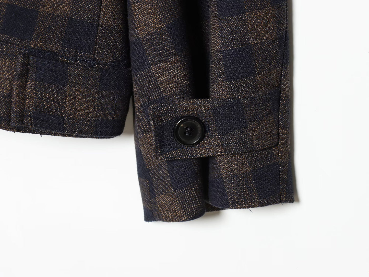 Women's casual double breasted plaid Coat