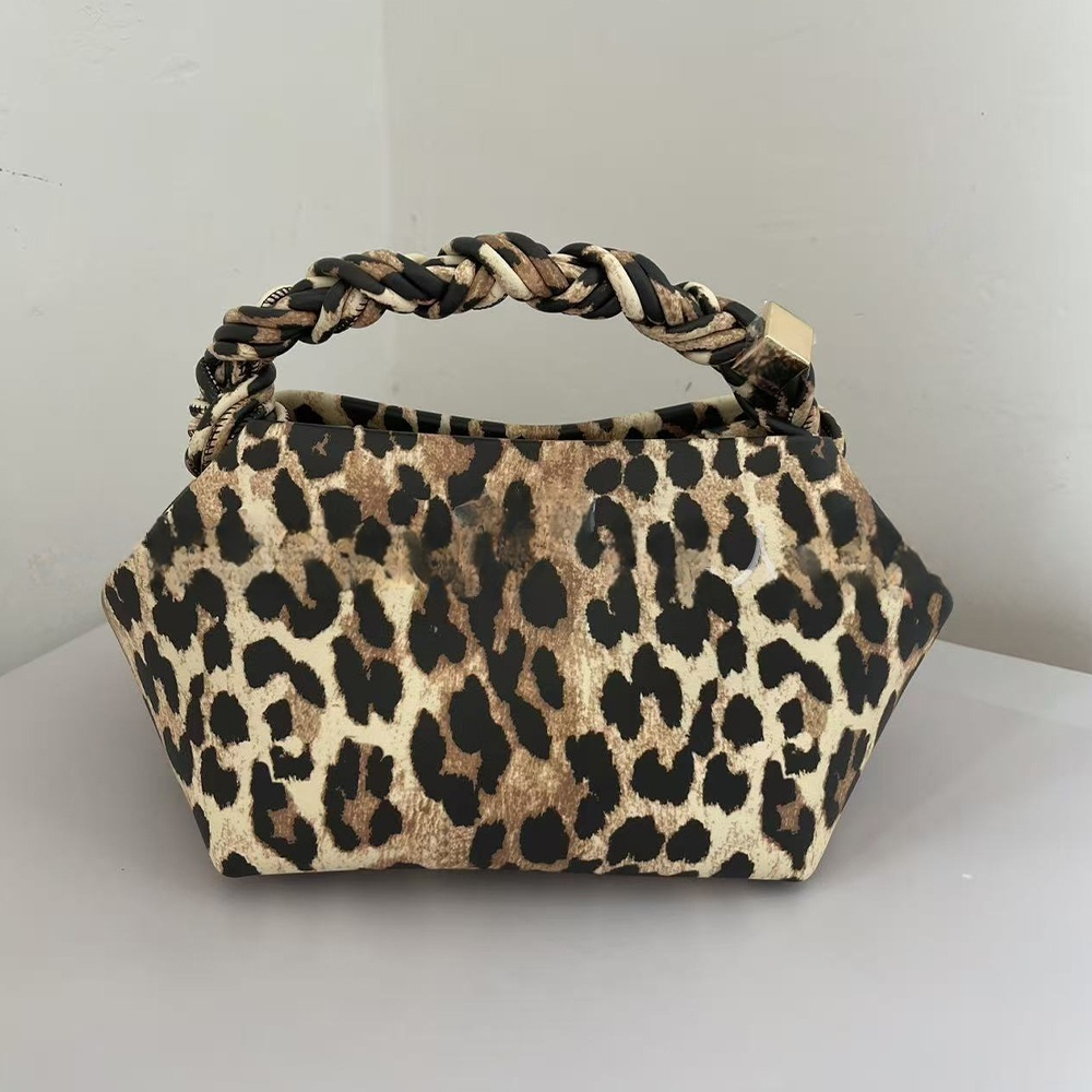 Women's New Woven Hexagon Hand Bill of Lading Shoulder Crossbody Bag
