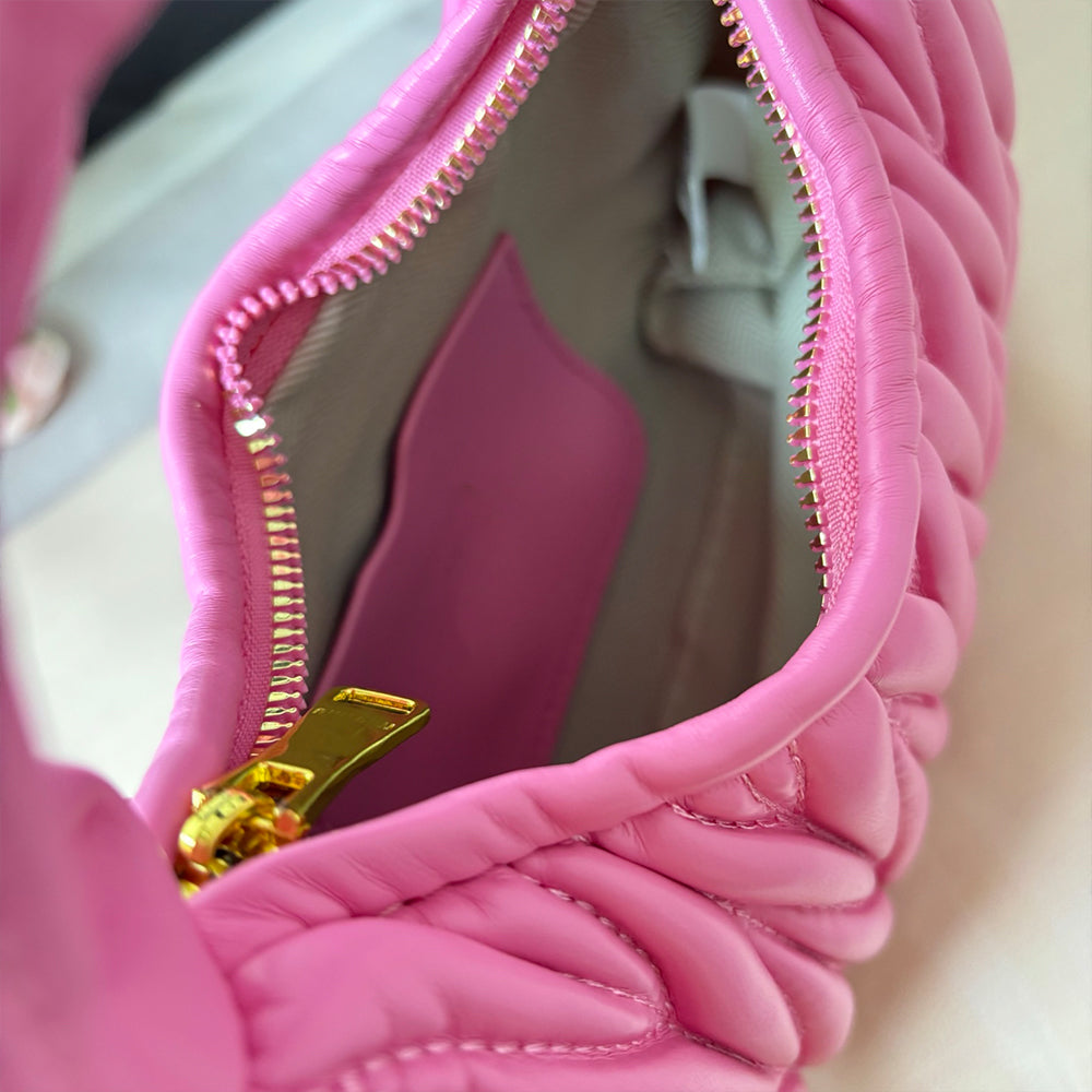 Women's New Fashion Joker Pleated Design Handbag Shoulder Crossbody Bag