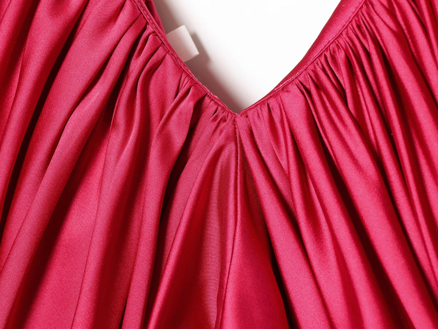 Women's satin textured pleated suspender top