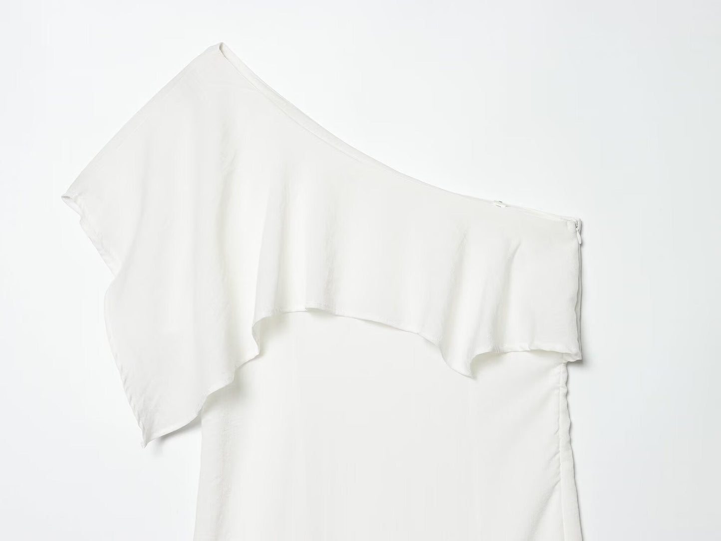 Women's linen blend asymmetrical dress