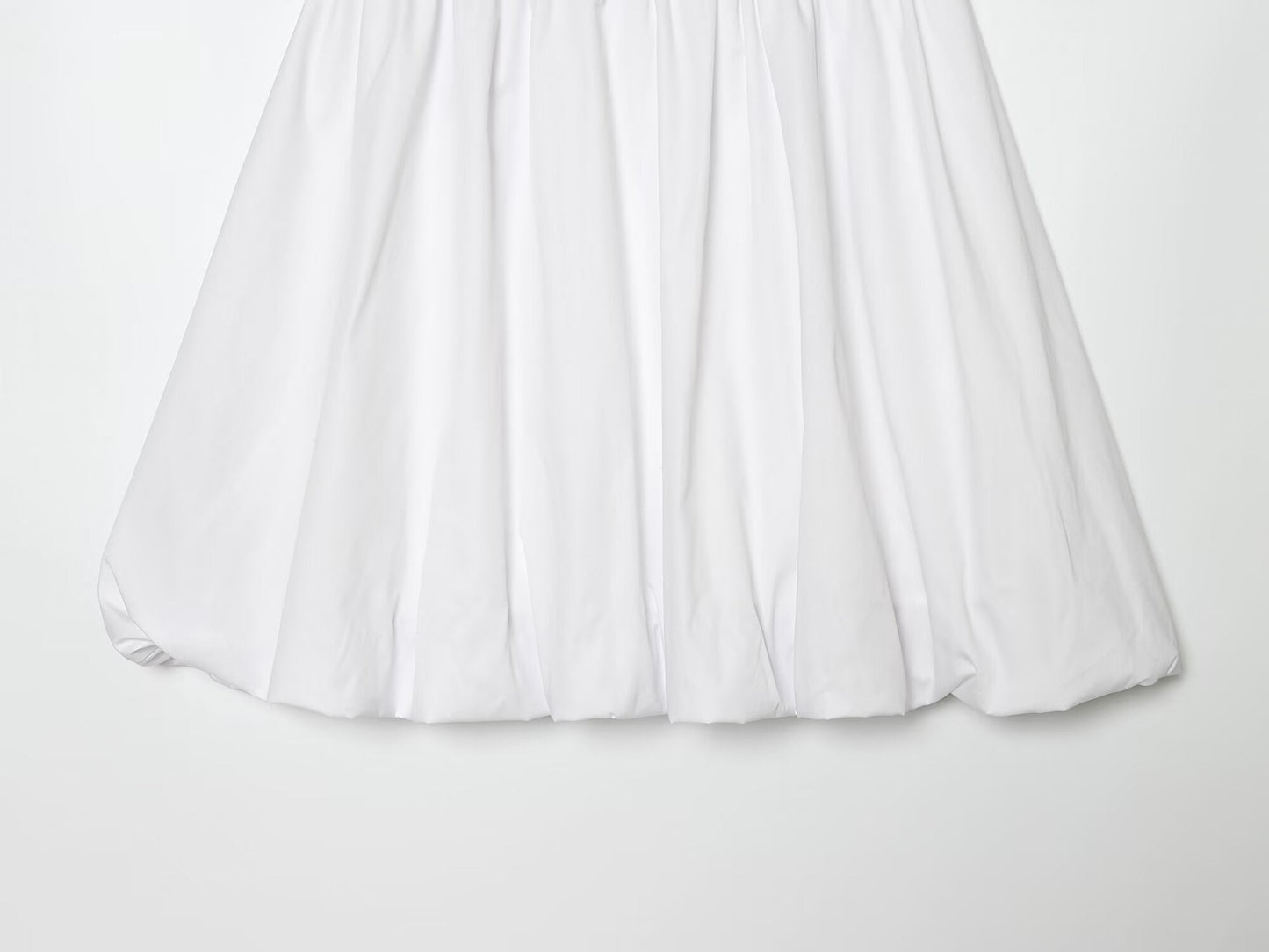 Women's rivet decorated balloon version MIDI skirt