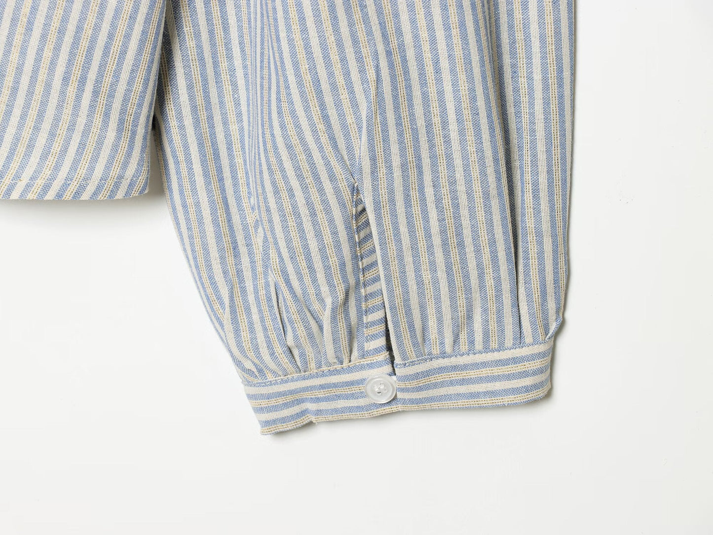 Women's metallic layered decorative striped shirt