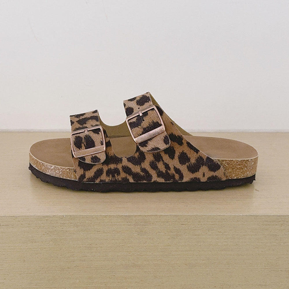 Women's 2026 new leisure soft-soled beach leopard slippers