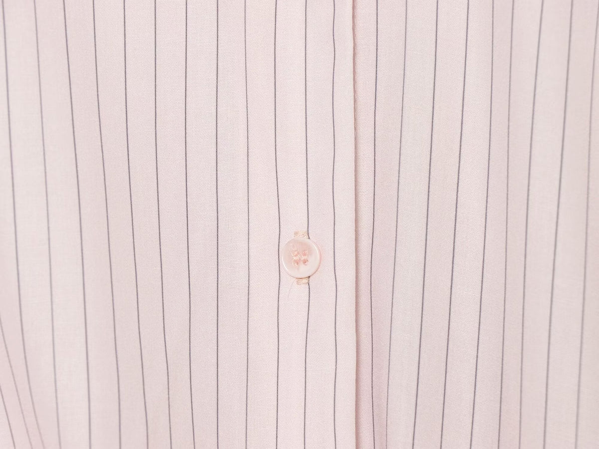 Women's Side Lace up decorative Striped Shirt