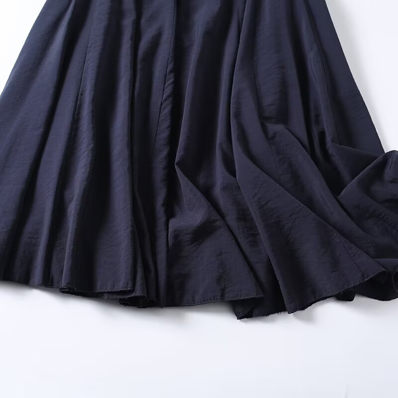 Women's casual draped MIDI skirt