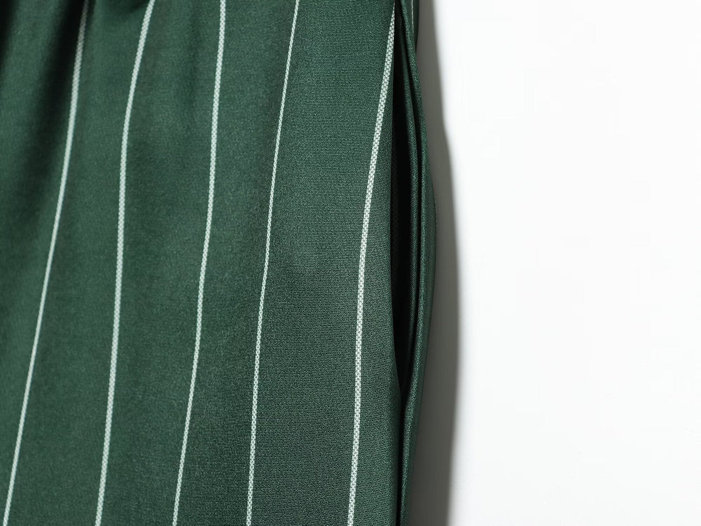 Women's loose linen blended striped pants