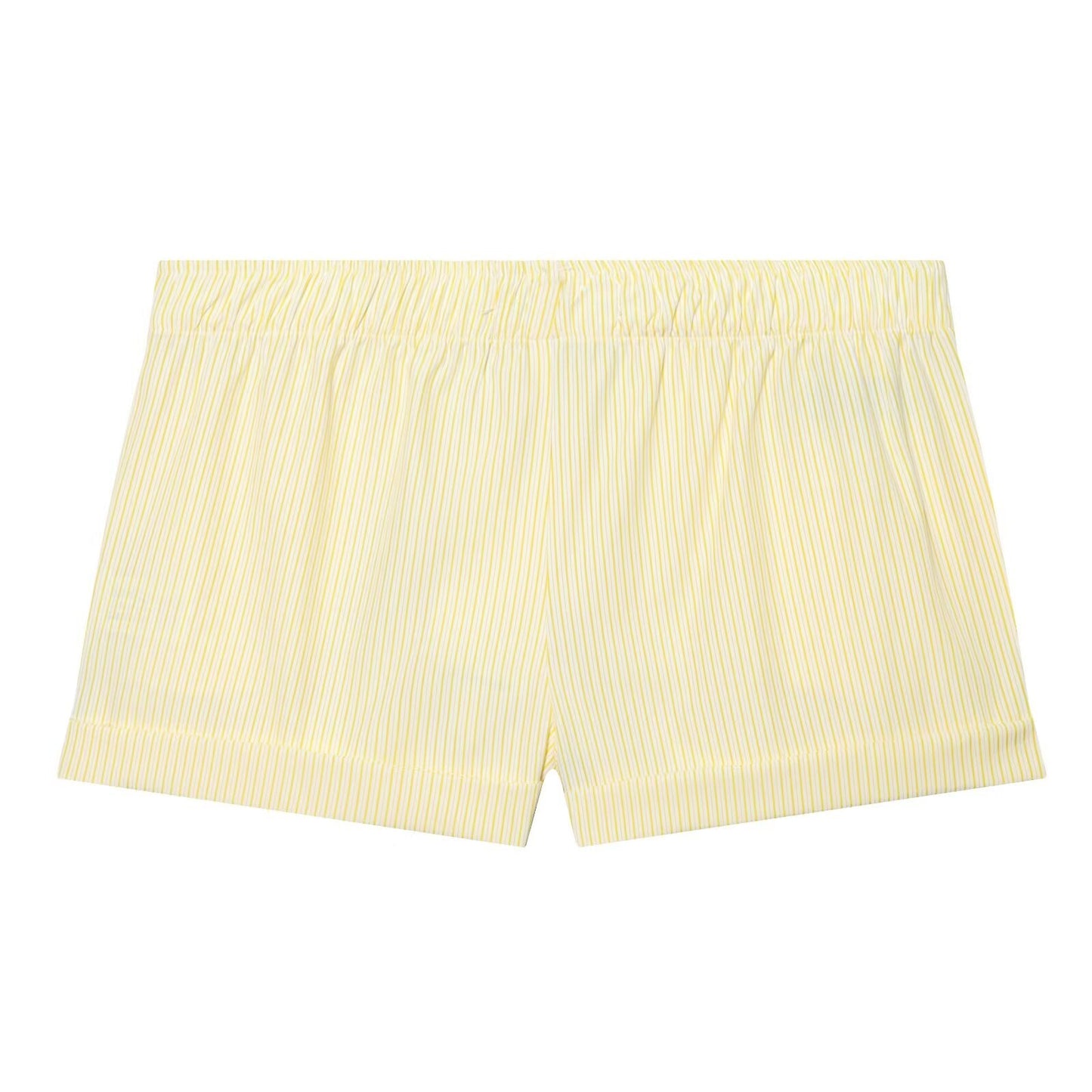 suit Women's 2 pieces loose striped poplin loose shirt+Shorts