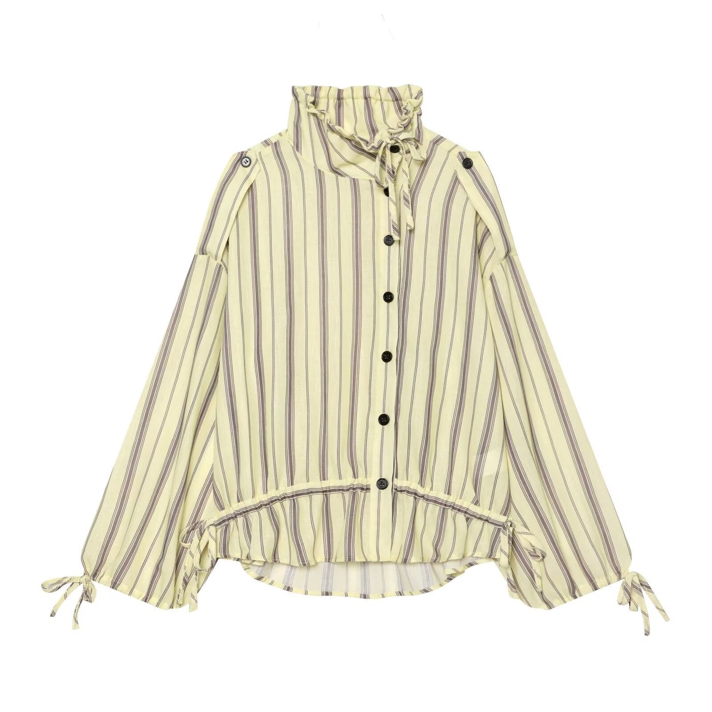 suit Women's 2 pieces casual striped linen blend Coat+Pants