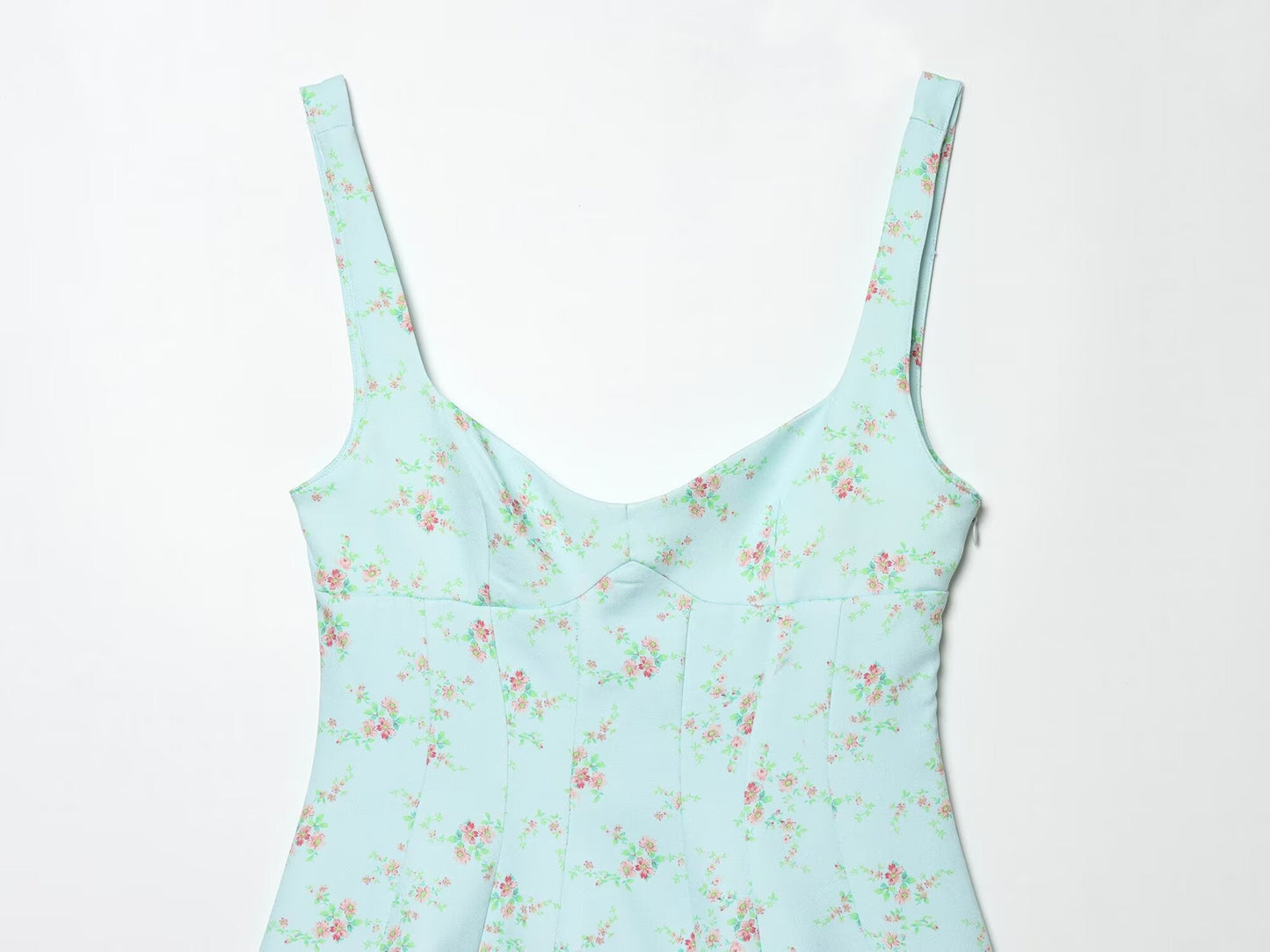Women's floral printed poplin dress