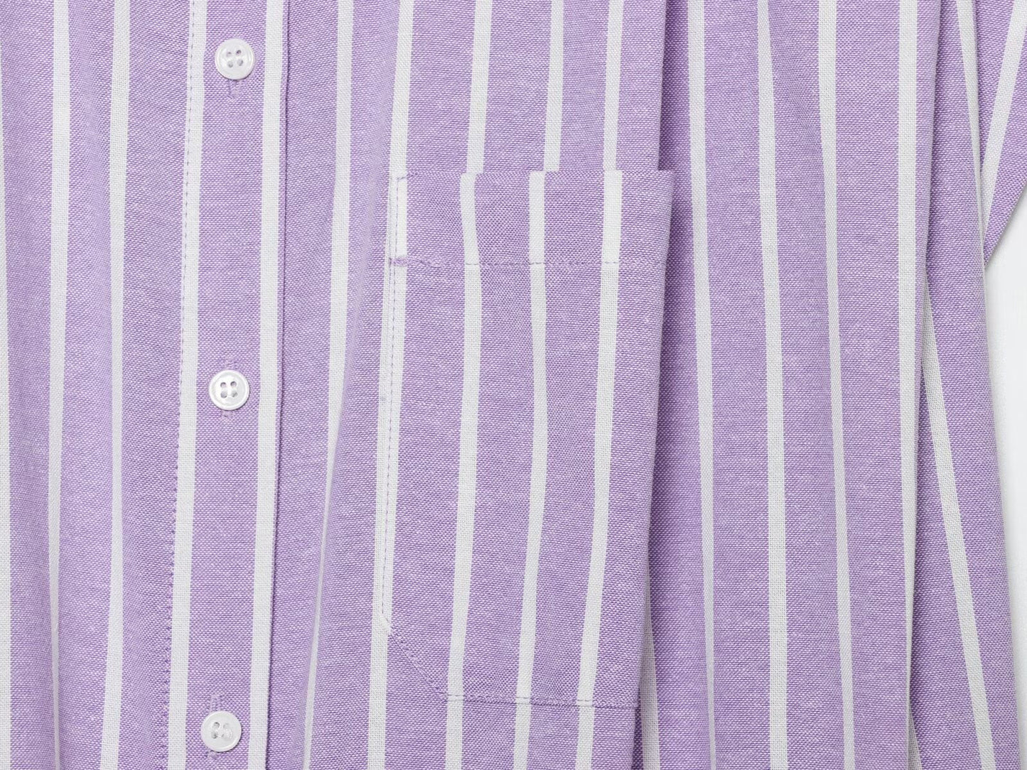 Women's striped short lapel shirt
