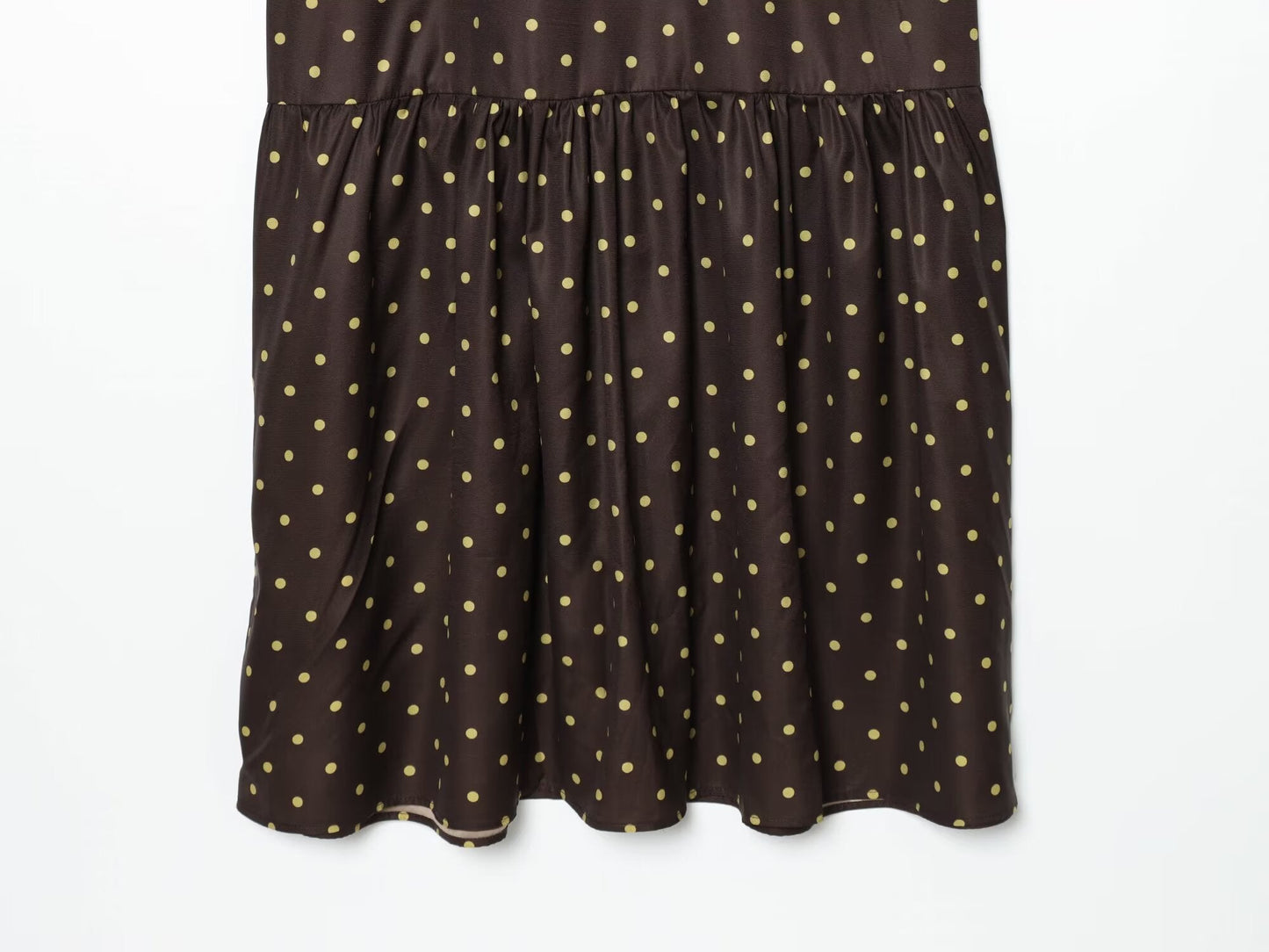 Women's polka dot hanging neck MIDI dress