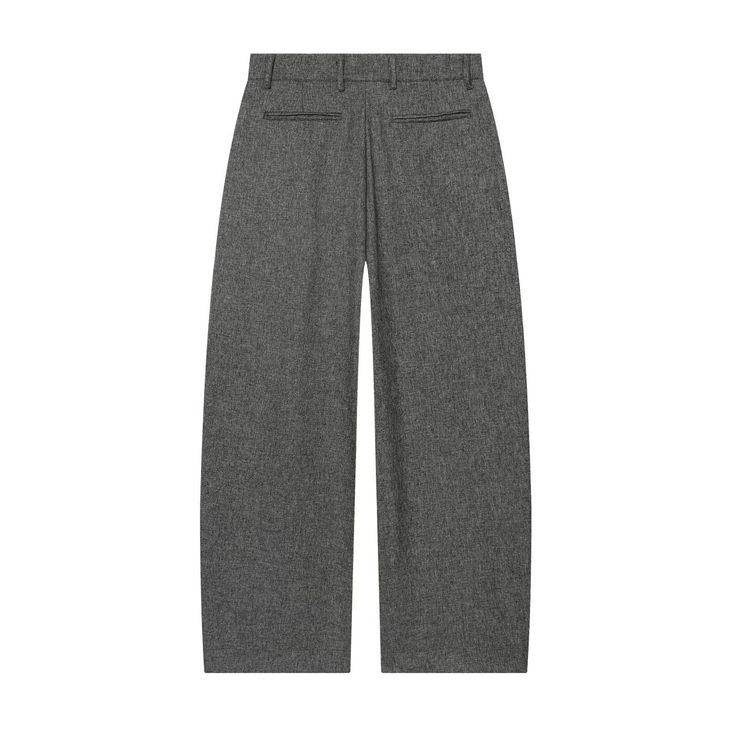suit Women's 2 pieces loose linen blended straight Blazer Coat+Pants