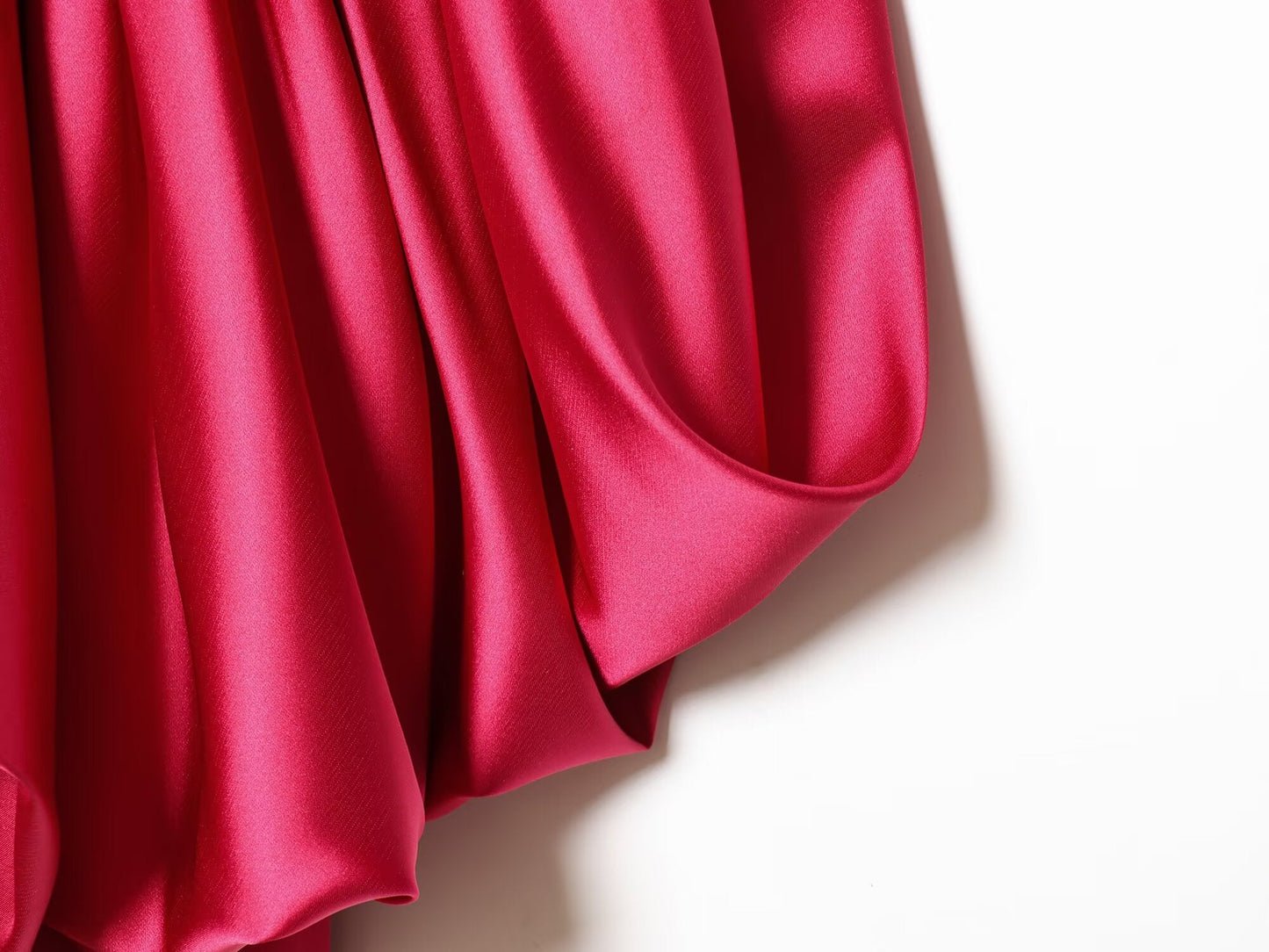 Women's satin textured pleated suspender top