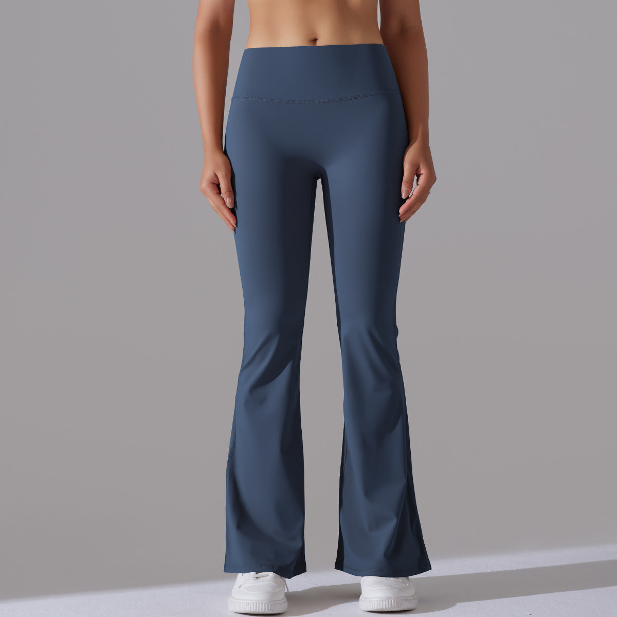 Women's New Double-sided Sanding High Waist Sports Wide-leg Pants Running Fitness Yoga Flared Pants