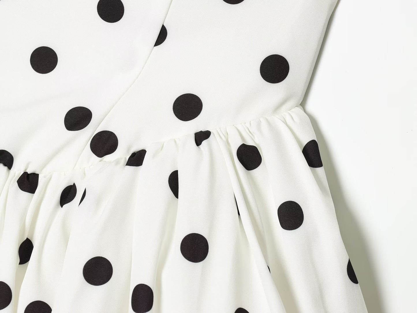 Women's polka dot halter neck mini dress