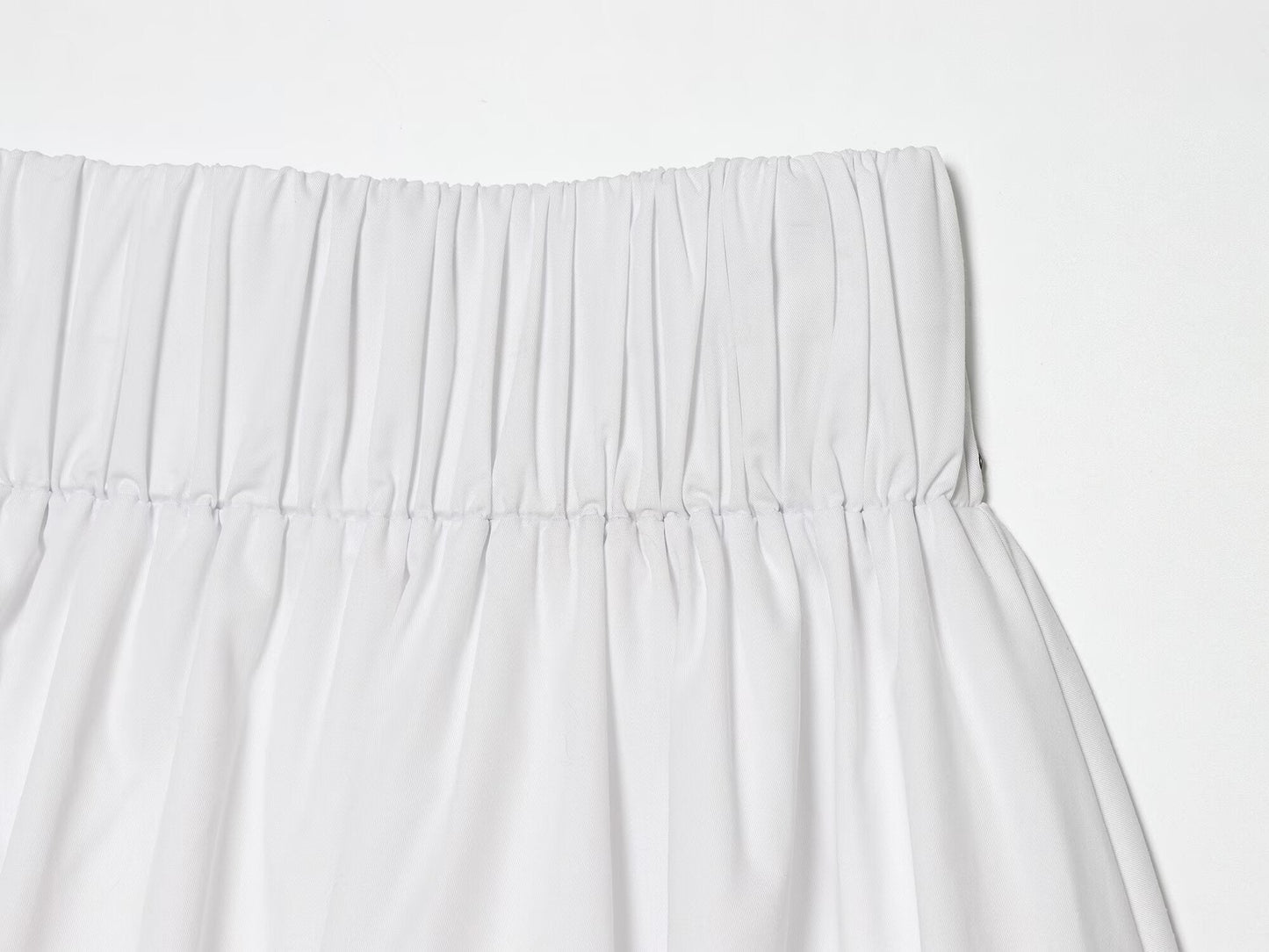 Women's rivet decorated balloon version MIDI skirt