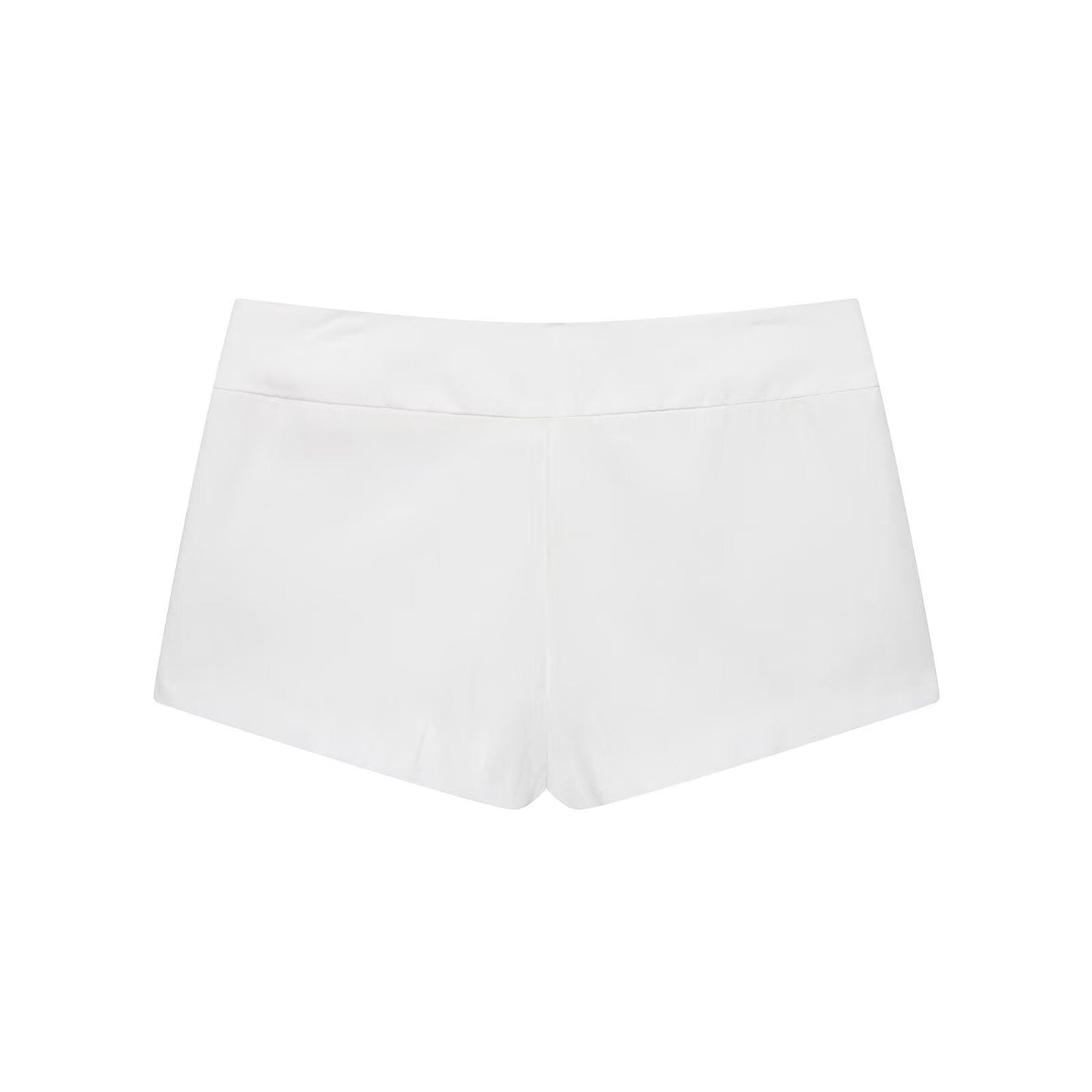 suit Women's 2 pieces buckle decoration hanging neck top+shorts