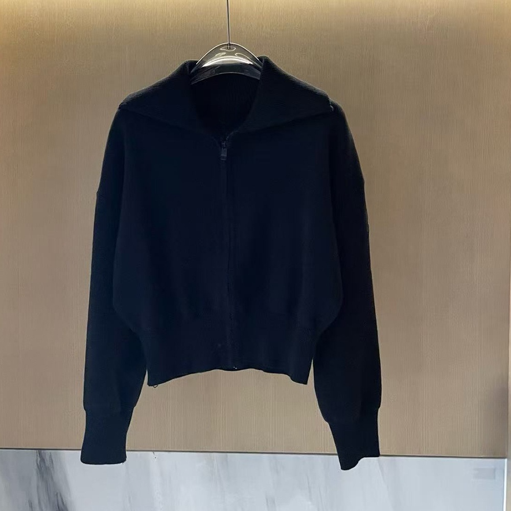 Women's new leisure lapel sweater cardigan