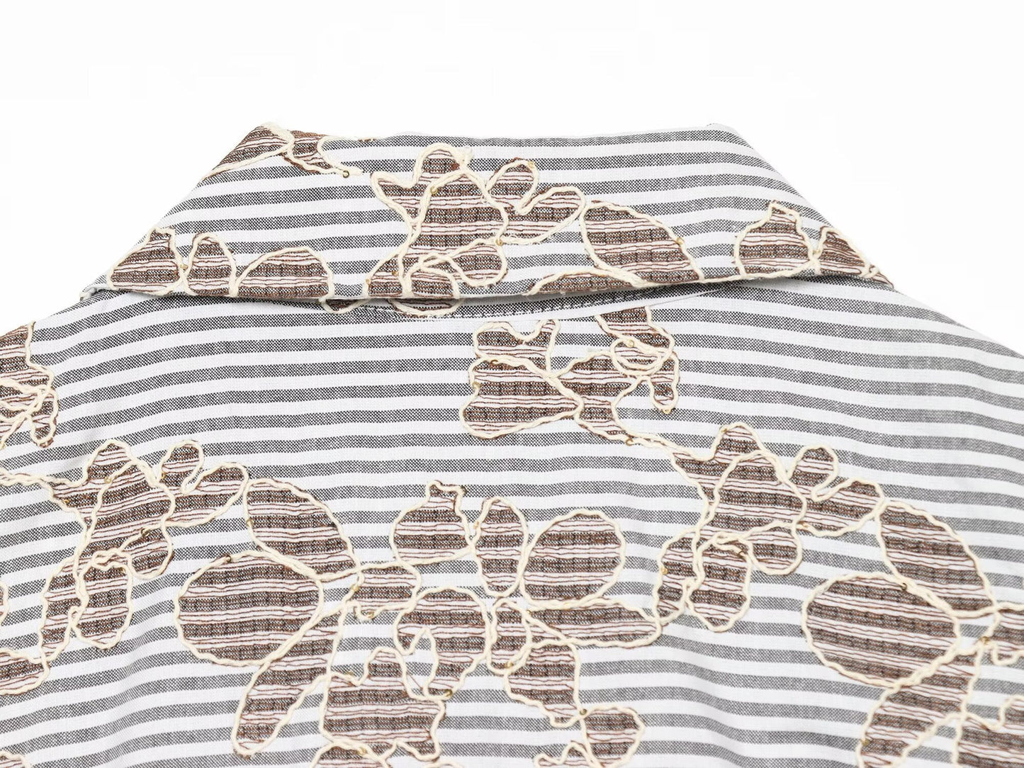 Women's Embroidered Bead Belt Mini Dress