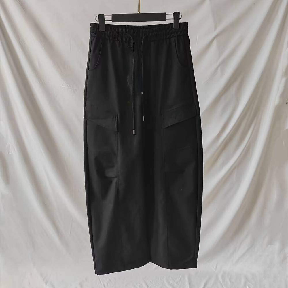 Women's new overalls elastic waist loose wide-leg pants