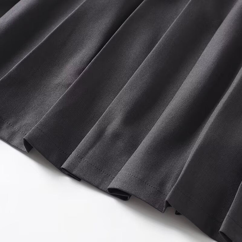 Women's comfortable casual pleated MIDI skirt