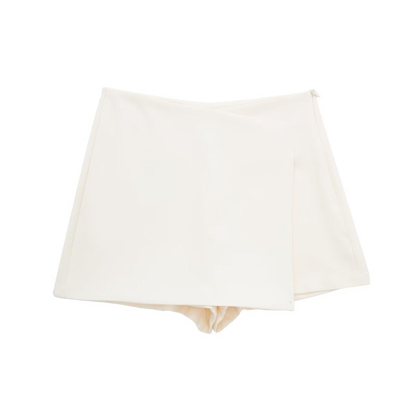 Women's multicolored casual asymmetric culottes
