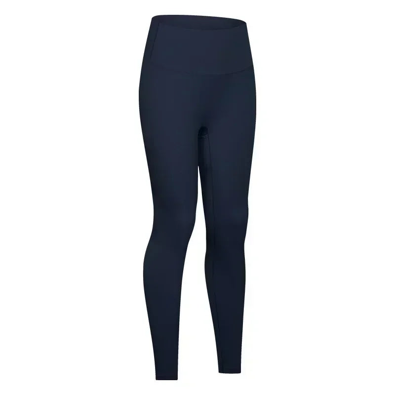 L High waist hip lift no embarrassing line yoga pants women's elastic fitness exercise nine points