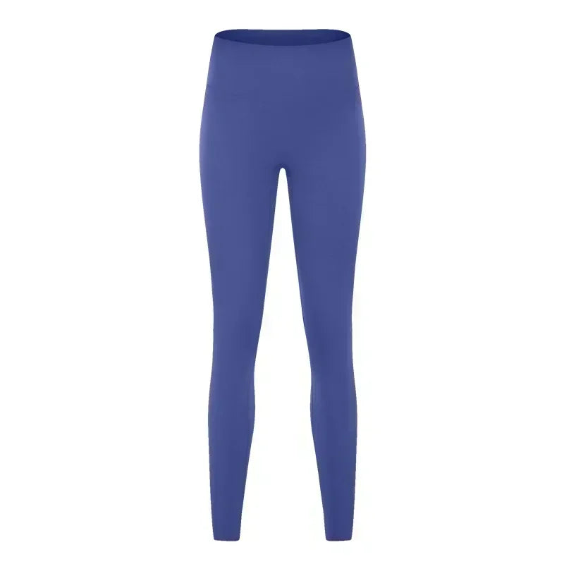 L High waist hip lift no embarrassing line yoga pants women's elastic fitness exercise nine points