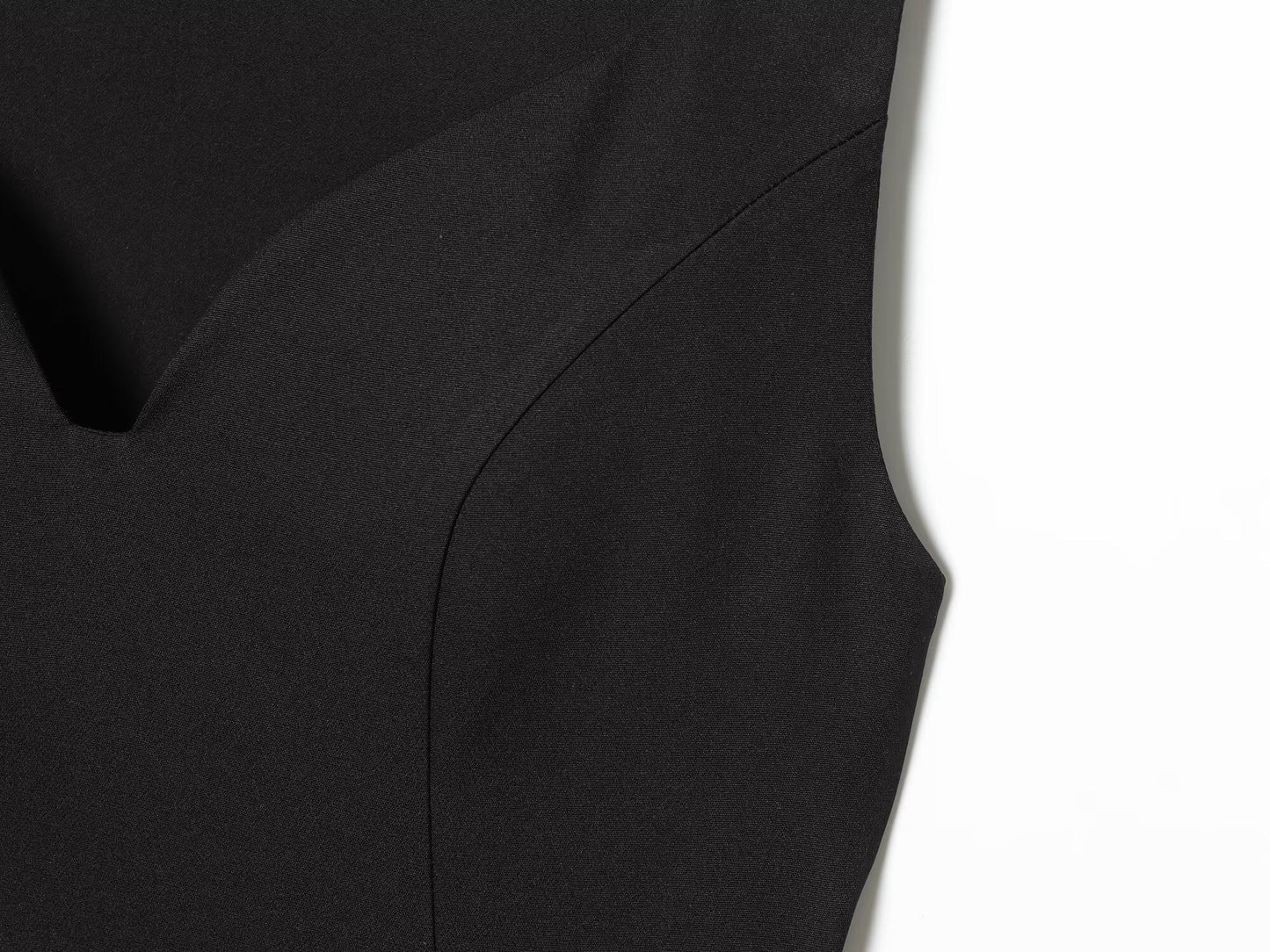 Women's With Belt Black Mini Dress
