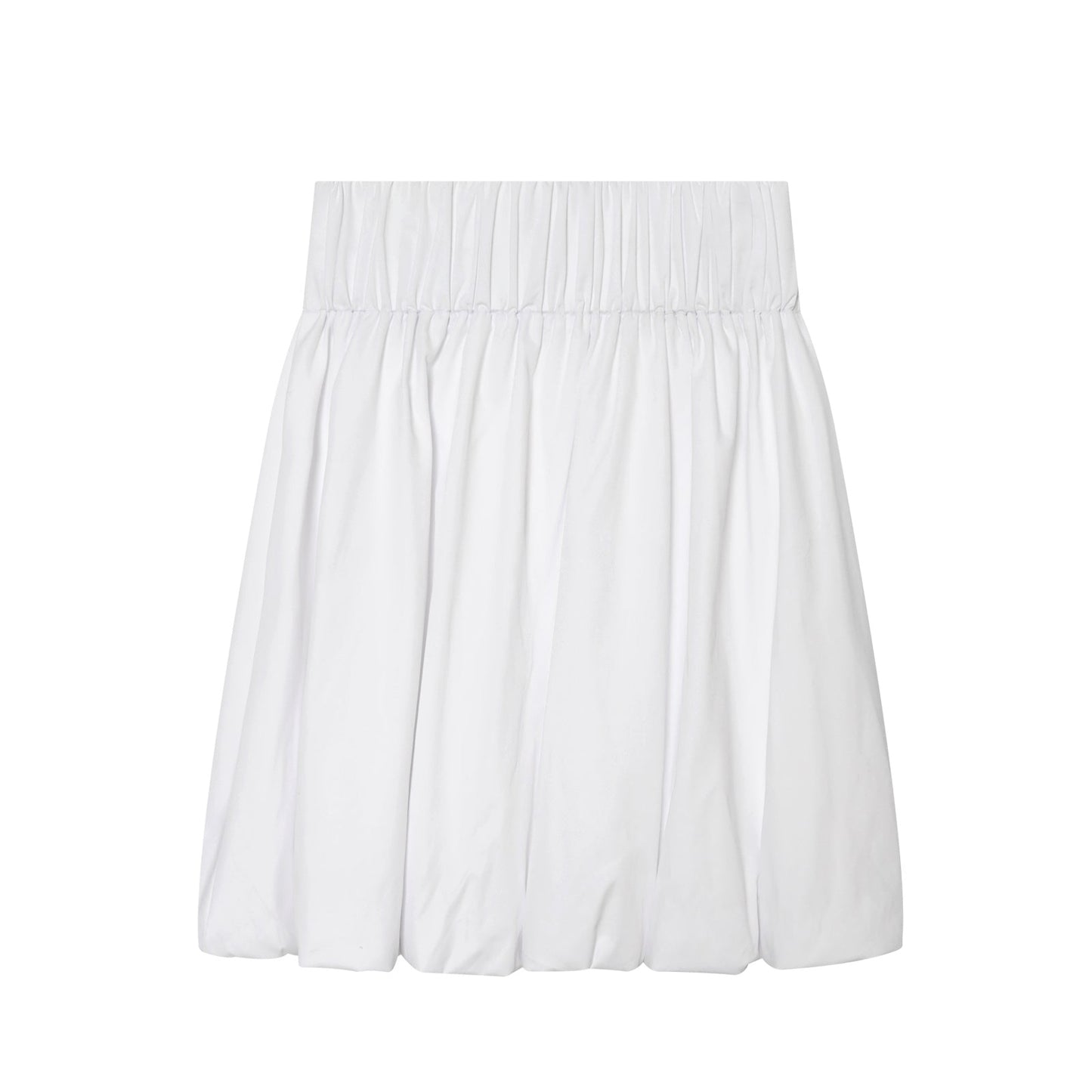 Women's rivet decorated balloon version MIDI skirt