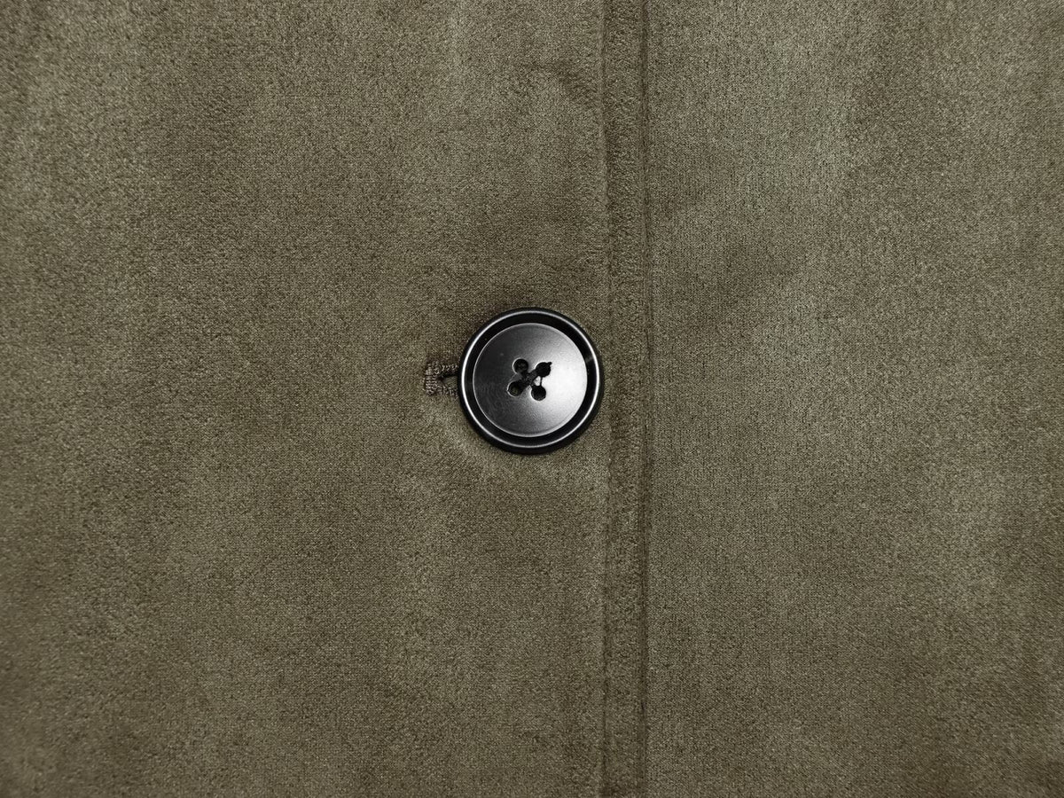 Women's suede lapel breasted short Coat
