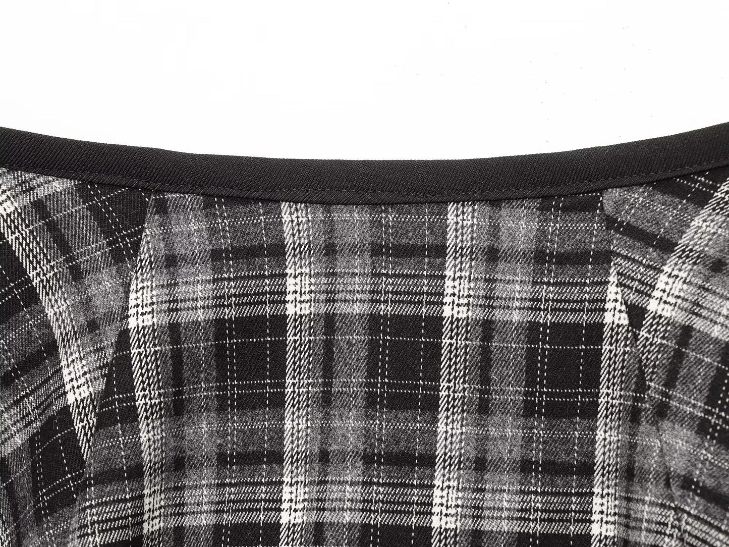 Women 2025 Winter New Loose plaid midi skirt