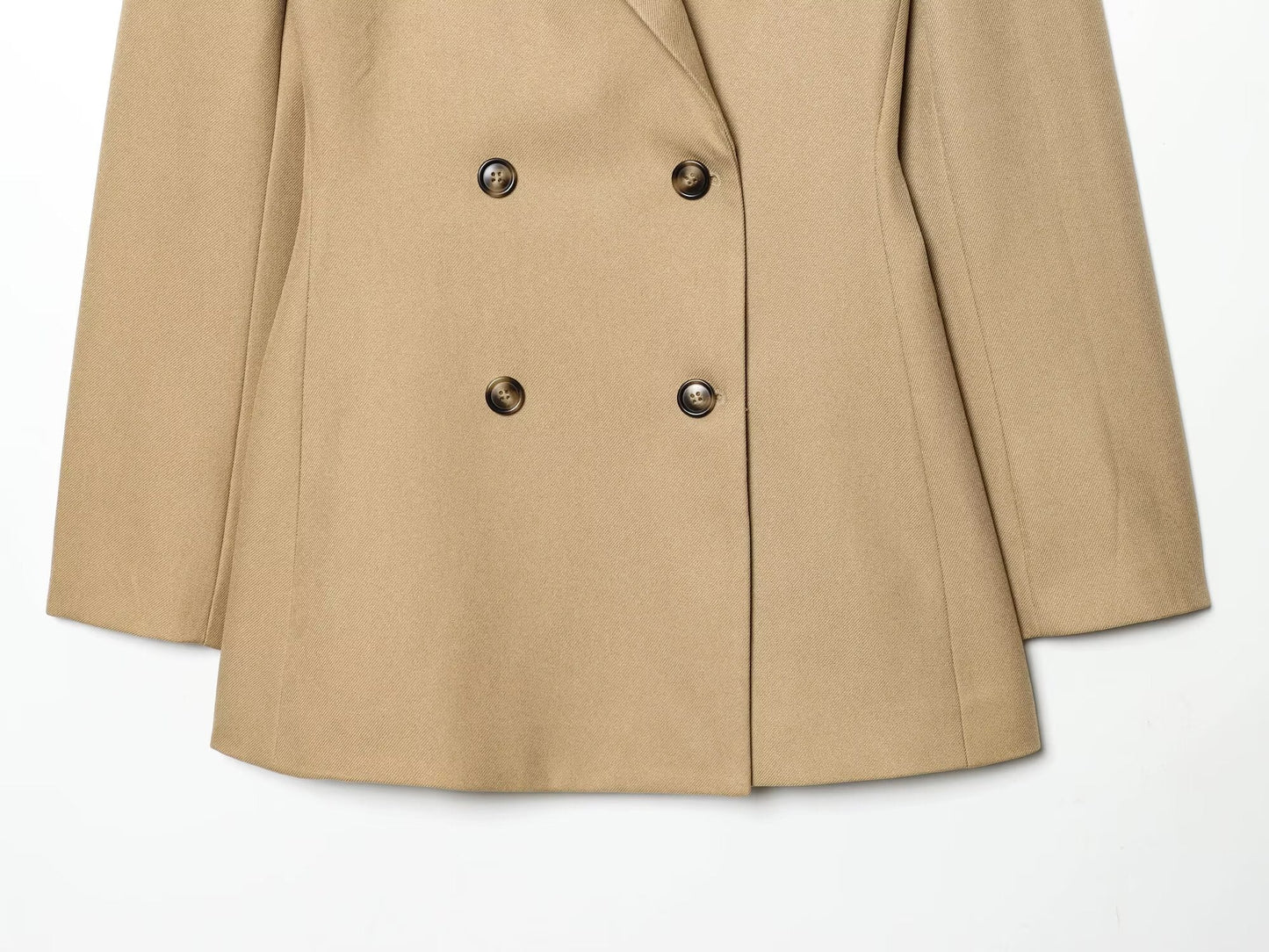 suit Women's 2 pieces slim double breasted Blazer Coat +Pants