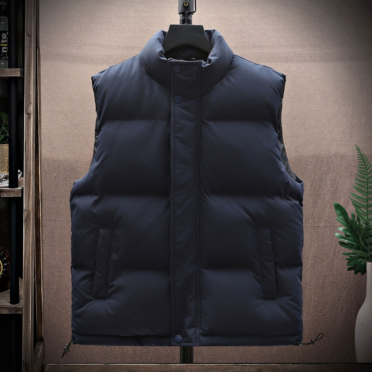 New padded warm cotton-padded vest coat