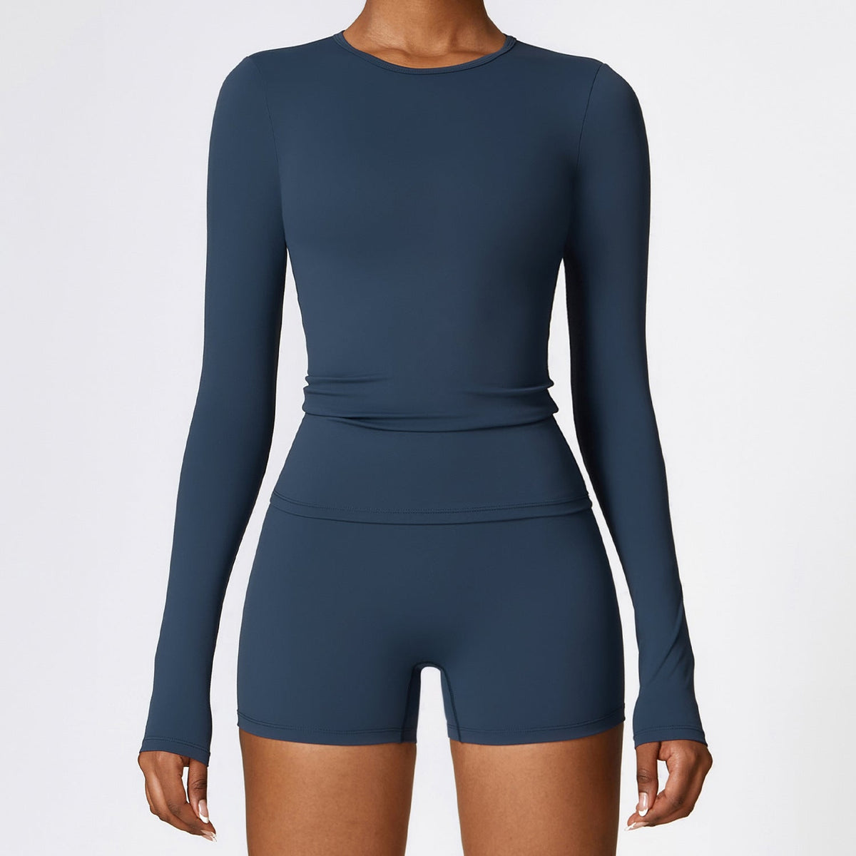 Women's new sanding yoga clothes running Pilates top