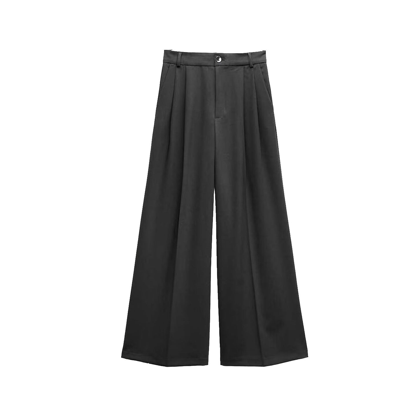 Women's loose double pleated casual pants